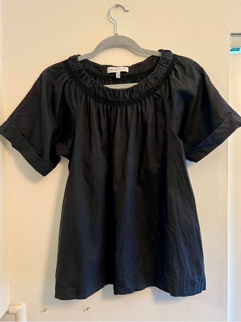 See By Chloe Cotton Fem Blouse Summer Cotton